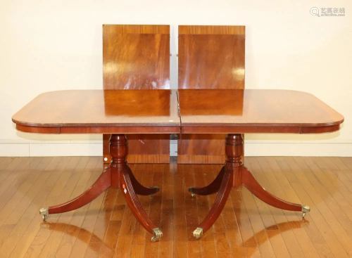 Mahogany Double Pedestal Dining Table