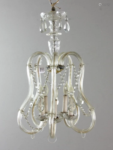 Crystal Five Light Chandelier with Prisms