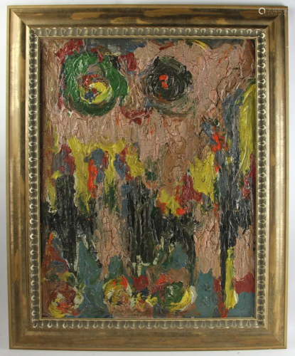 Frank Auerbach, Portrait, Oil on Board