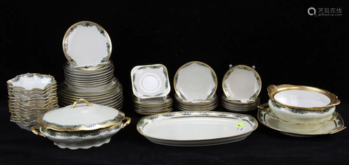 Partial Set of Circa 1912 Hand Painted China,