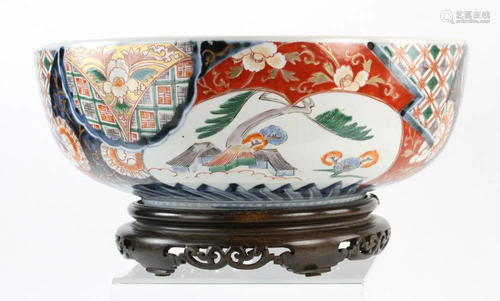 Large 19thC Imari Bowl