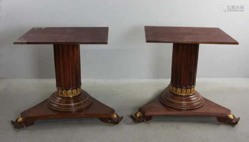 Pair of French Empire Style Table Bases