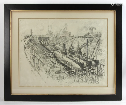 Joseph Pennel, Signed Lithograph