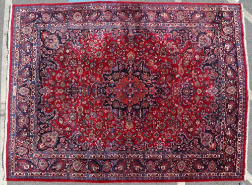 Fine Semi Antique Persian Mashad Rug