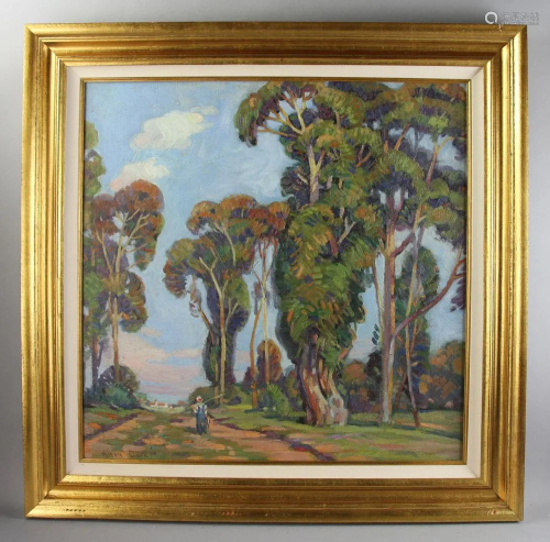 Signed Alson Clark, Landscape with Trees