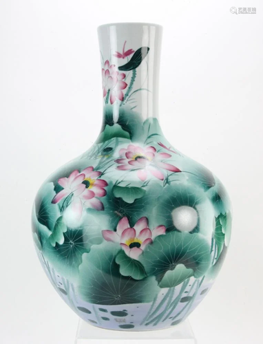 Chinese Lotus Leaf Vase