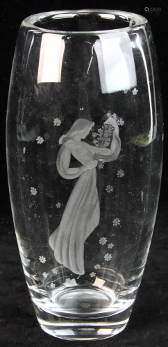 Orrefors Crystal Vintage Vase