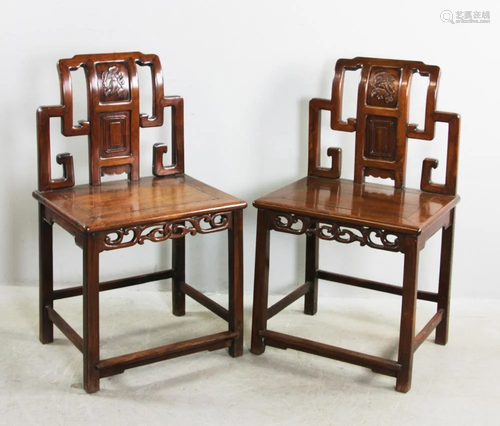 Pair of 19thC Chinese Side Chairs