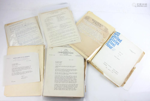 Group of Ephemera, Play Scripts and Letters