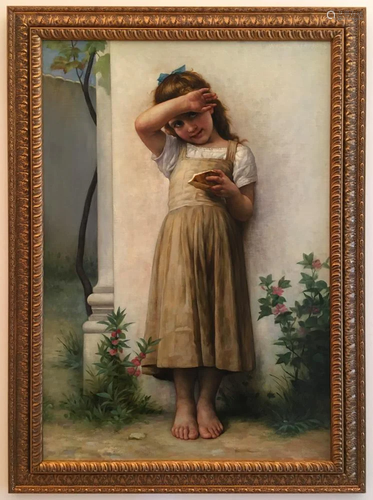 19thC Style, Italian Girl with Book