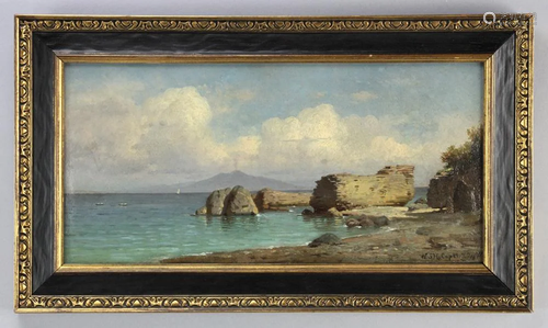 Signed WSH, Hazeltine, Seascape with Rocks