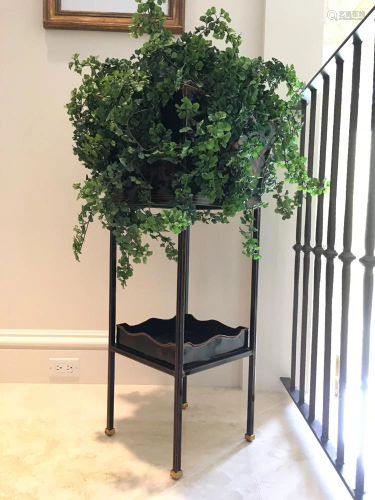 Tole Painted Plant Stand