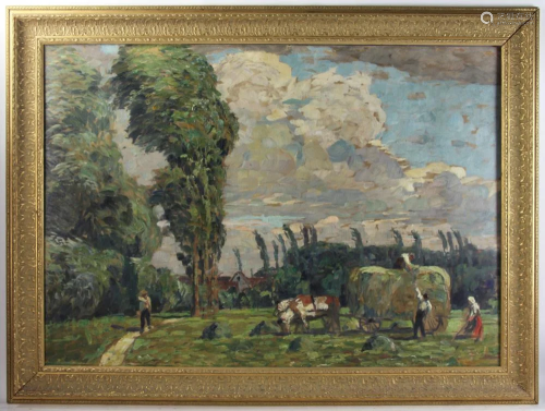 Wilhelm Nagel, Impressionist Landscape, Oil …