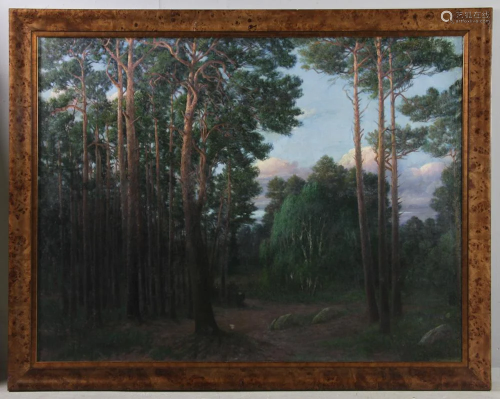 Signed Choultse, Sunrise on the Forest