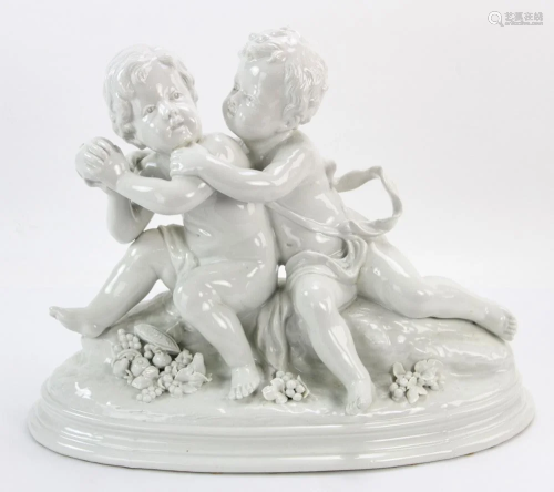 Porcelain Figure with Puttis