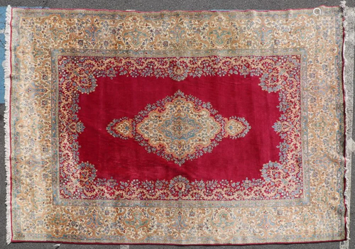 Antique Persian Kerman Rug