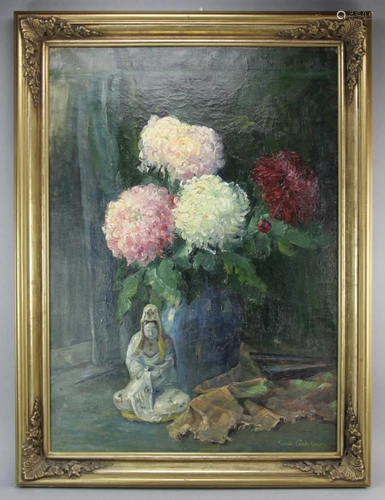 Signed Emil Carlsen, Still Life of Peonies