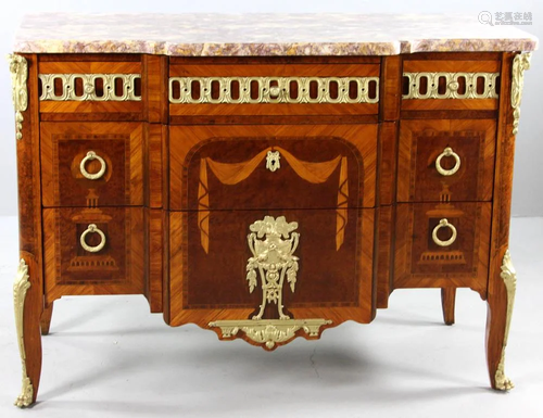 C1880 Louis XV/XVI Transitional Chest