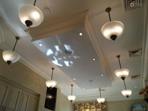 Group of Hanging Ceiling Fixtures