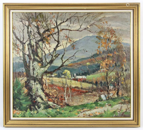 Antonio Cirino, Landscape, Oil on Board