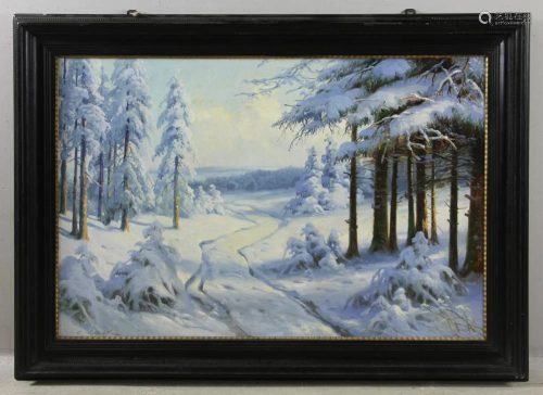 Signed Westchiloff, Winter Landscape