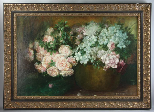 Signed R Wiles, Floral Still Life