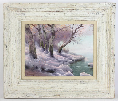 Snowy River Bank Signed Germachev