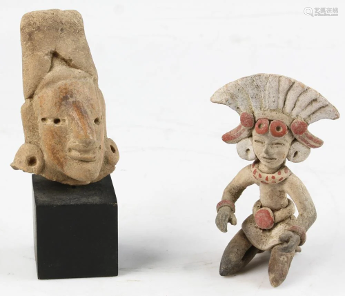 Two Pre-Columbian Style Figures
