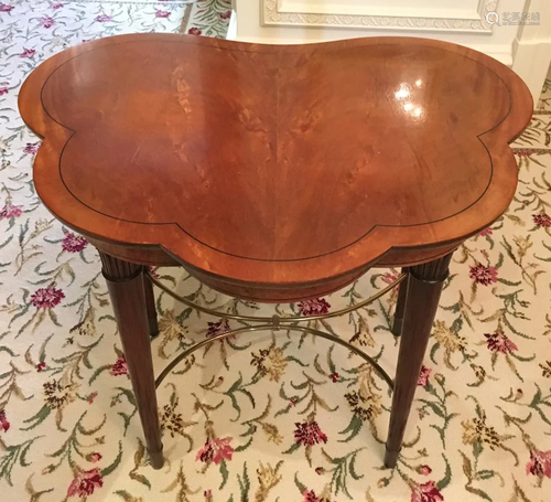 Scalloped Top Side Table