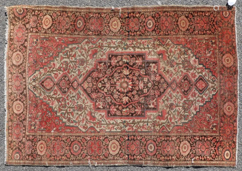 Antique Persian Sarouk Rug