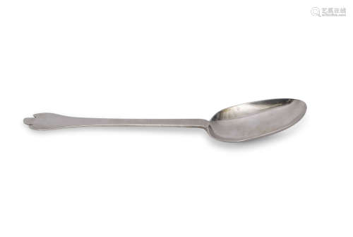 James II trefid spoon, circa 1685, London c1685, William Swadling, the reverse of the bowl with