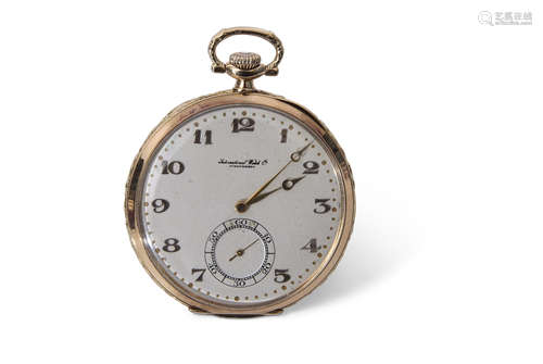 Gent's second/third quarter of the 20th century slimline 14K gold pocket watch by The