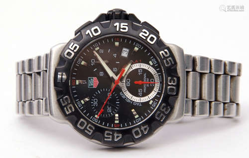 Gent's first quarter of 21st century stainless steel cased Tag Heuer Formula 1 wrist watch with