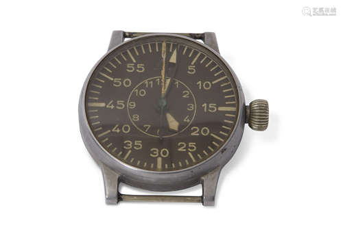 Mid-20th century Third Reich Luftwaffe observers watch, lacking leather straps, made by Lange &