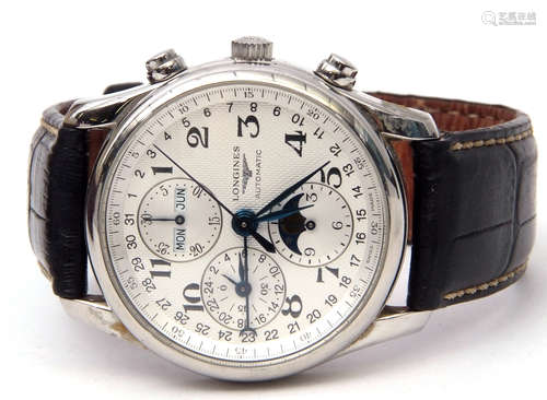 First quarter of 21st century Gent's Longines Chronographe Automatique (Calibre 678) from The Master