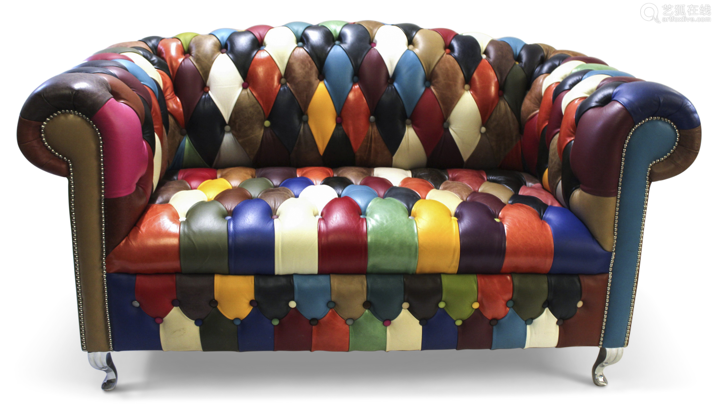 harlequin leather chesterfield sofa