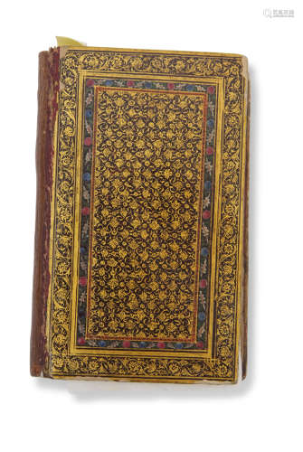 Small illuminated copy of the Koran, copied by Mohammed Musin al Isfahani dated AH1129/AD1716,