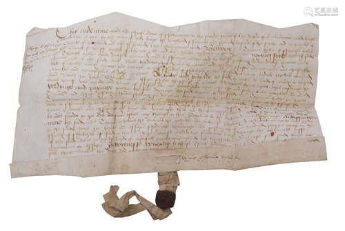 16th century Indenture on vellum