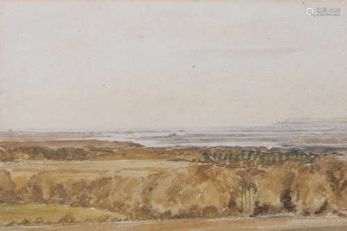 Edmund Morison Wimperis (1835-1900) Extensive coastal scene watercolour, 14 x 21cm Provenance: