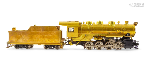 A KTM Brass O-Gauge 0-8-0 Locomotive and Tender Len…