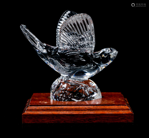 A Waterford Glass Figure of a Bird Height 4 5/8…