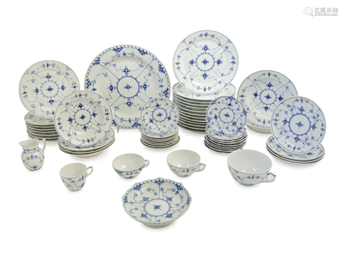 A Royal Copenhagen Porcelain Dinner Service Diam…