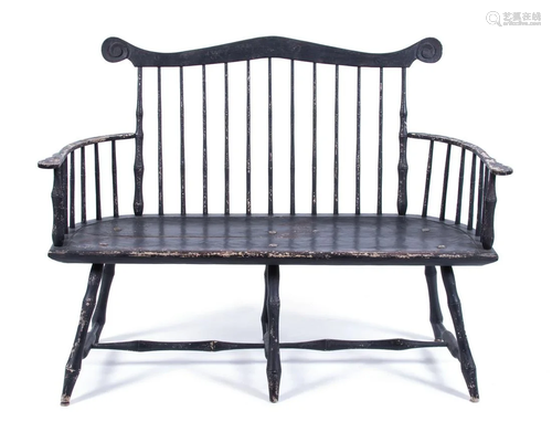 Am American Painted Windsor Bench Height 39 1/4…