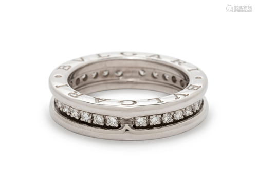 BVLGARI, WHITE GOLD AND DIAMOND 'B.ZERO1' RI…