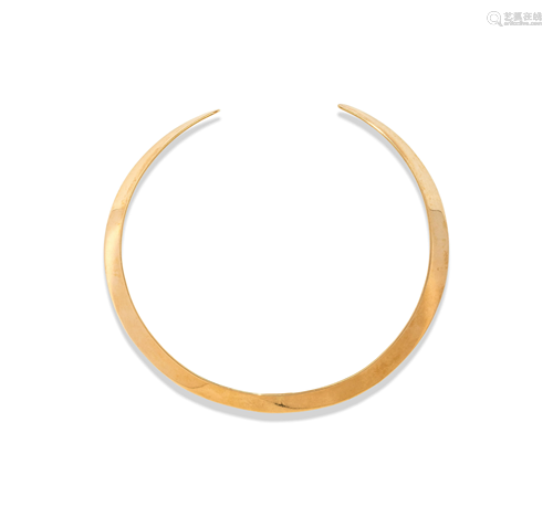 YELLOW GOLD COLLAR NECKLACE