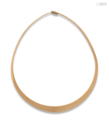 YELLOW GOLD COLLAR NECKLACE