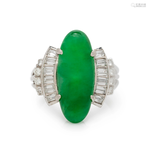 JADE AND DIAMOND RING