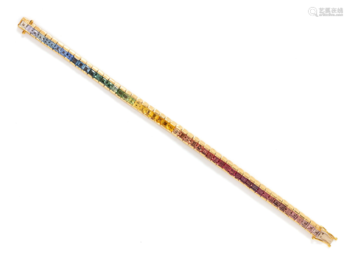 MULTICOLOR SAPPHIRE BRACELET