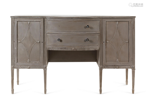 A Neoclassical Style Painted Sideboard