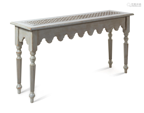 A French Painted Console Table